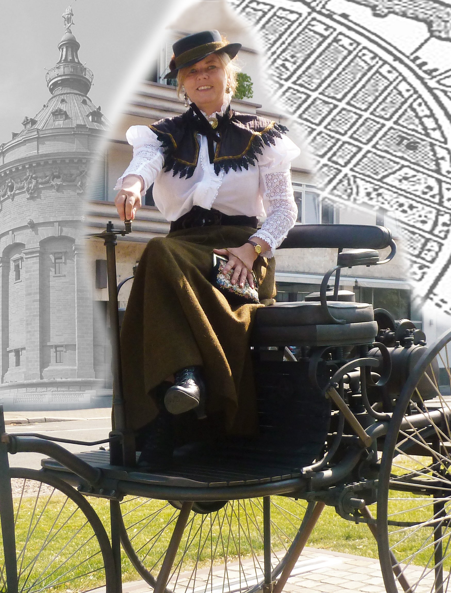Private Kostümführung: Mit Bertha Benz durch Mannheim!