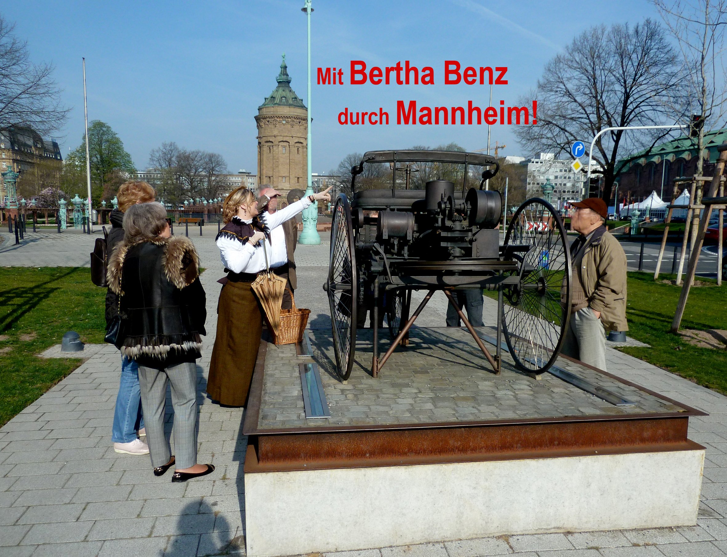 Öffentliche Kostümführung: Mit Bertha Benz durch Mannheim