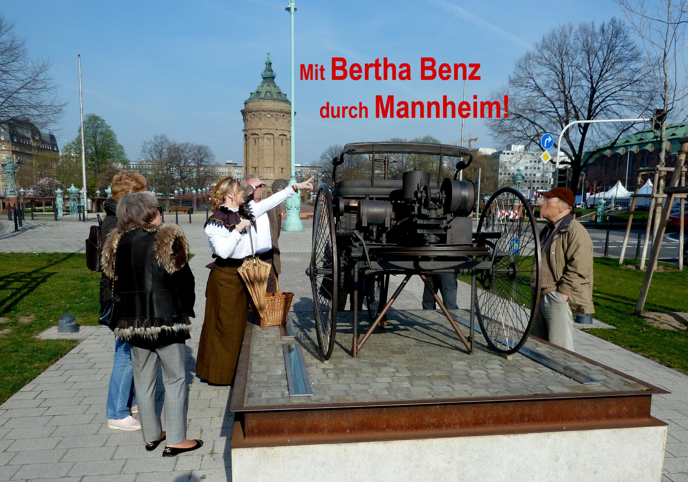 Private Kostümführung: Mit Bertha Benz durch Mannheim!
